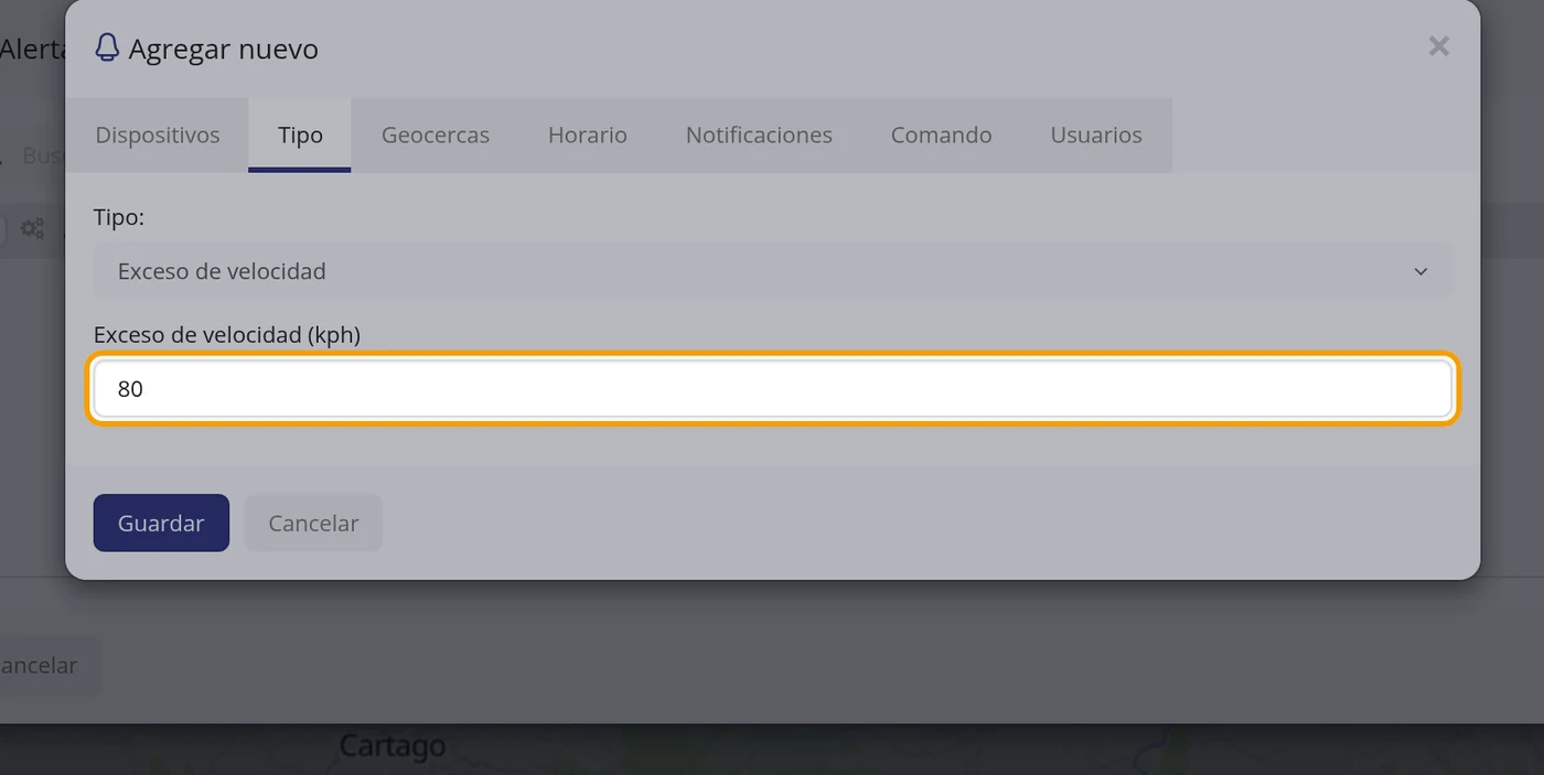 Escriba la velocidad máxima