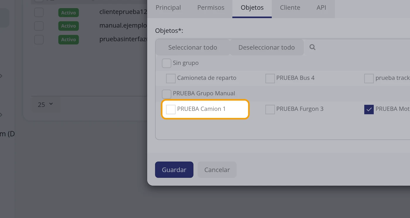 Marque el vehículo que le va a entregar