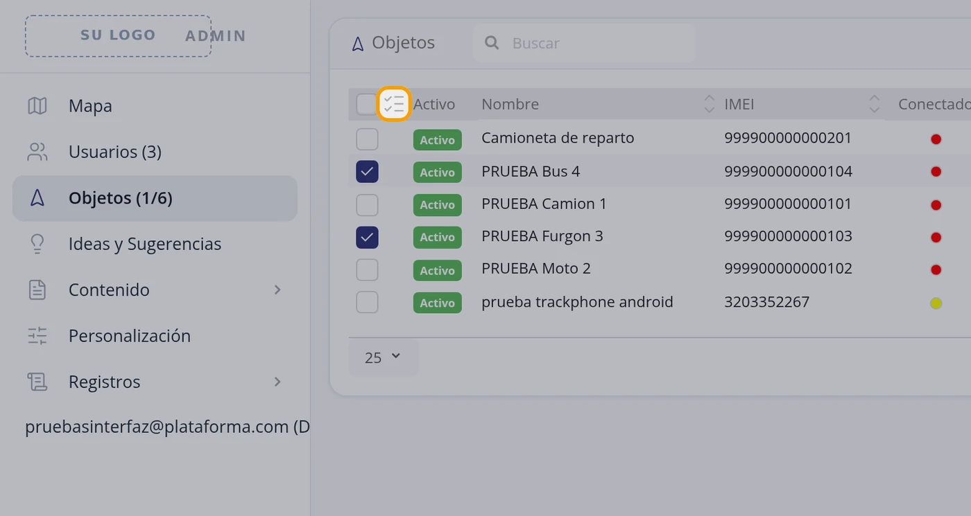 Abra las acciones en grupo