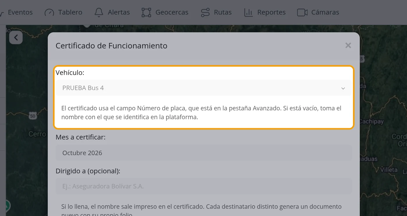 El vehículo ya viene puesto