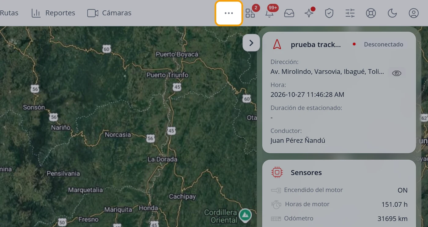 Para varios vehículos o una empresa, pulse Más