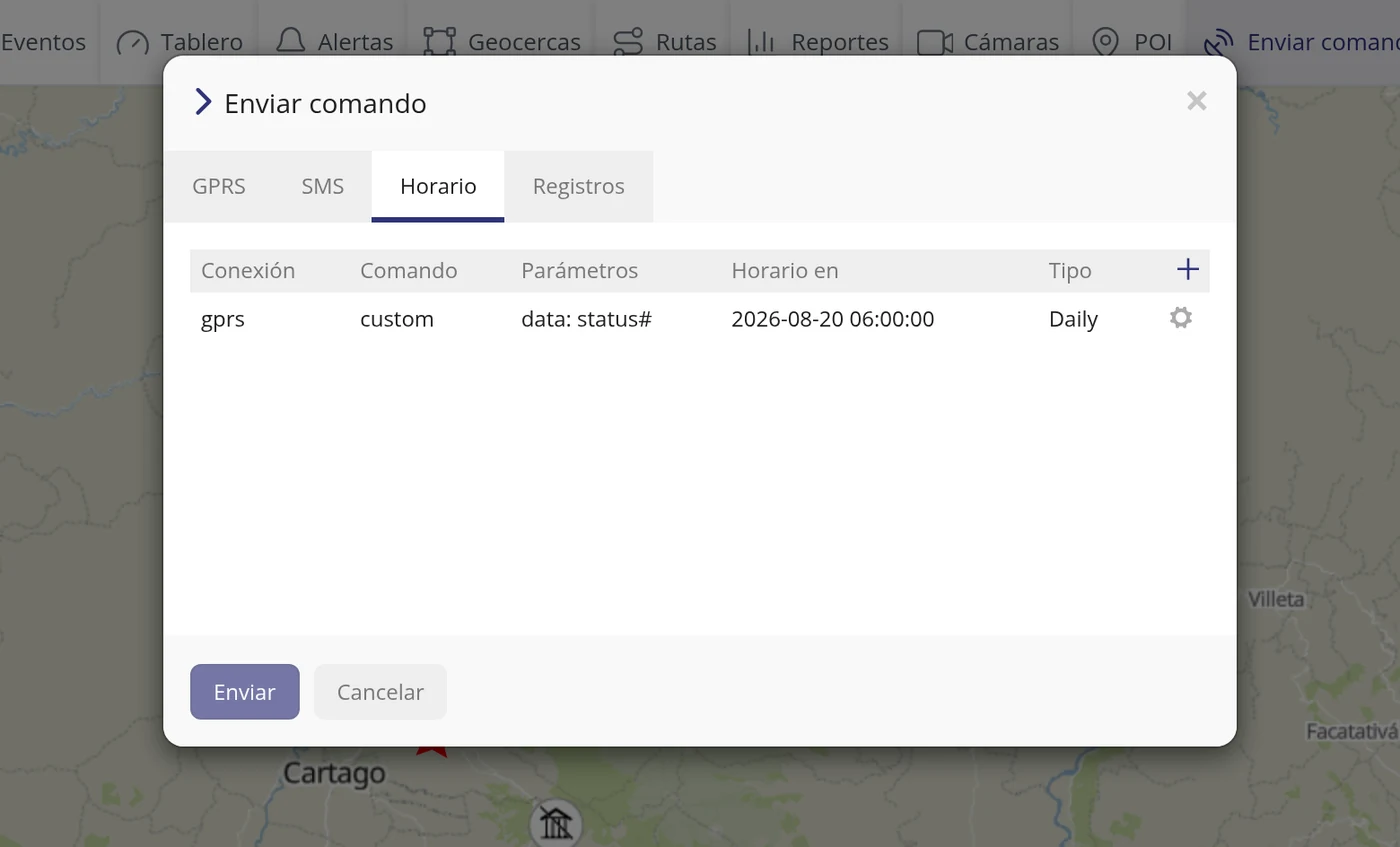Compruebe que quedó programado