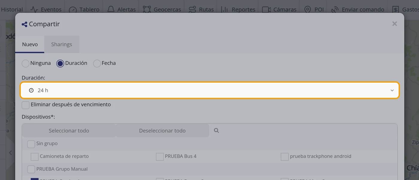 Compruebe lo elegido