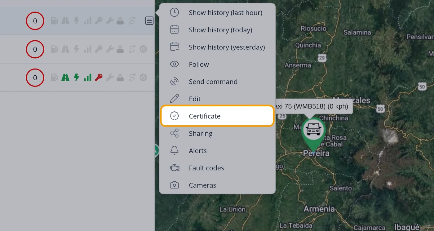 Choose Certificate