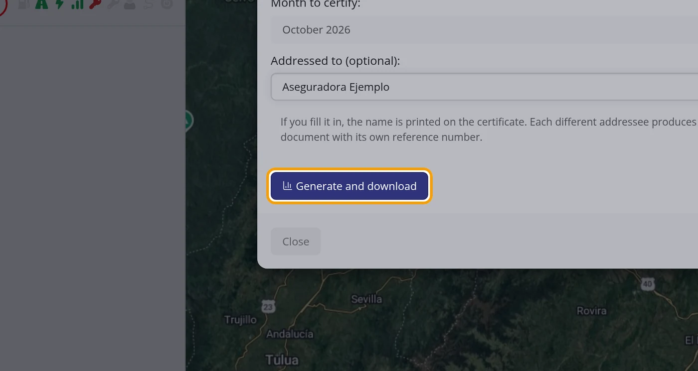 Click Generate and download