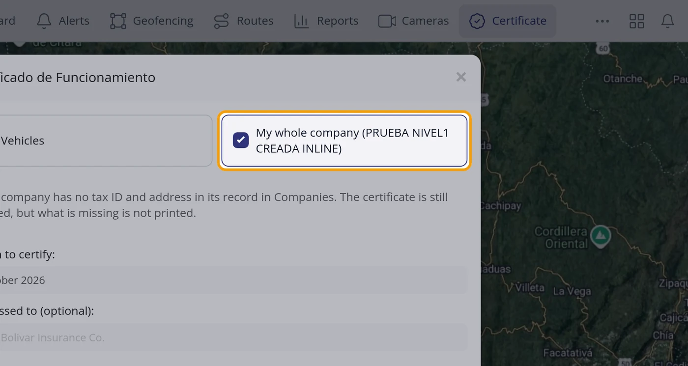 In your company's name