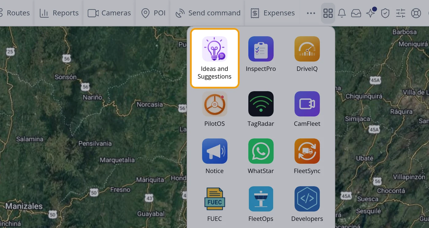 Open the launcher and click Ideas and Suggestions