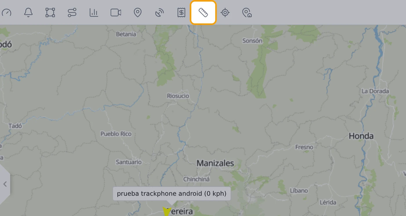 REGLA — Pulse el botón de la Regla