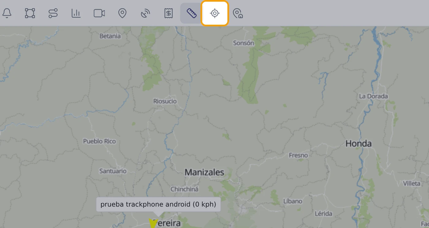 MOSTRAR PUNTO — Pulse el botón Mostrar punto