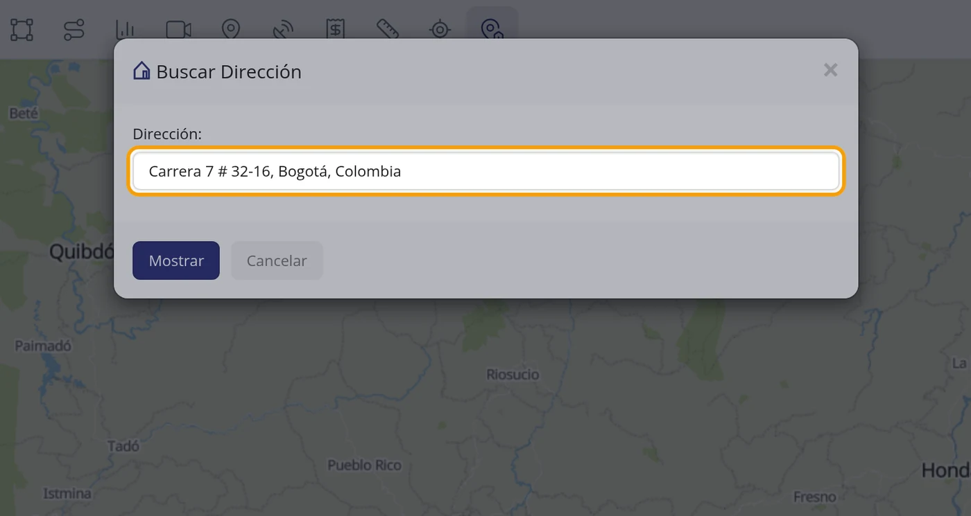 Escriba la dirección completa