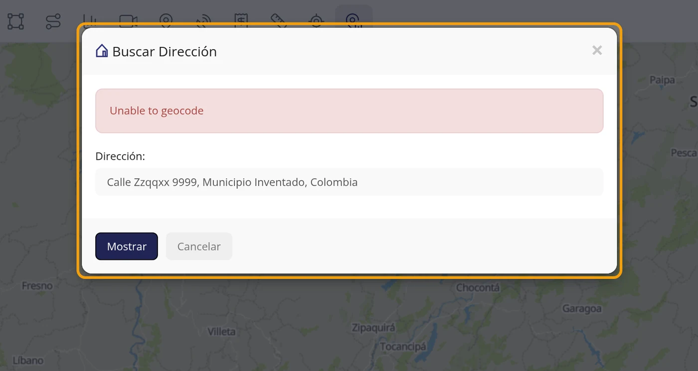 Qué pasa si la dirección no existe