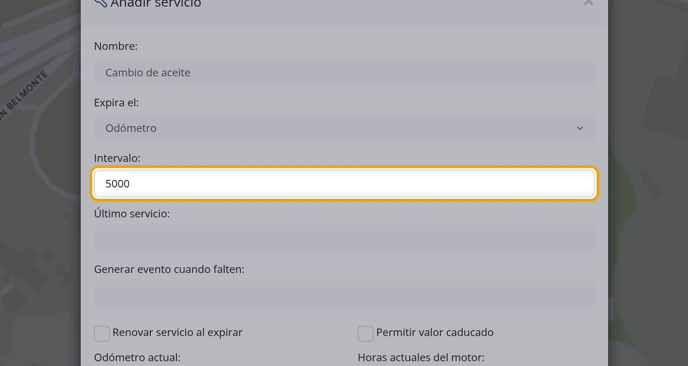 Escriba el Intervalo