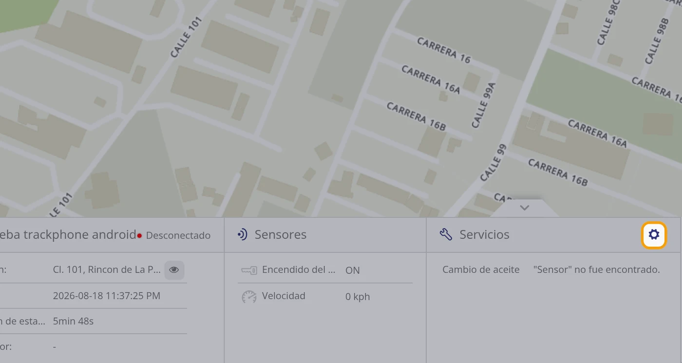 Para volver a entrar, use la rueda dentada