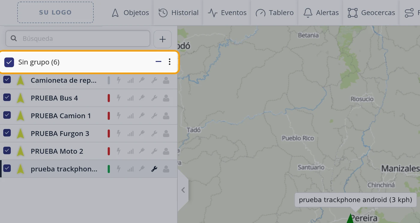 Entienda la línea «Sin grupo»