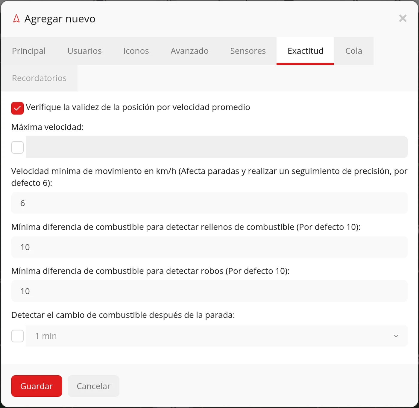 Exactitud: para que el recorrido no mienta