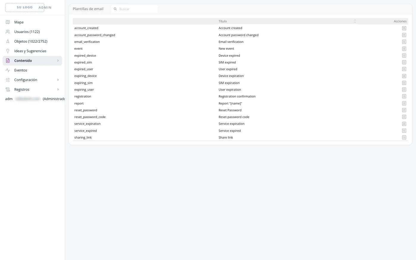 Abra Plantillas de email