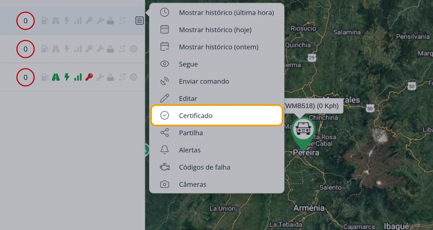 Escolha Certificado