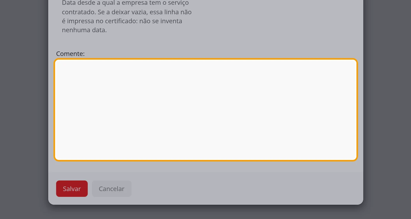 Comente é só para você