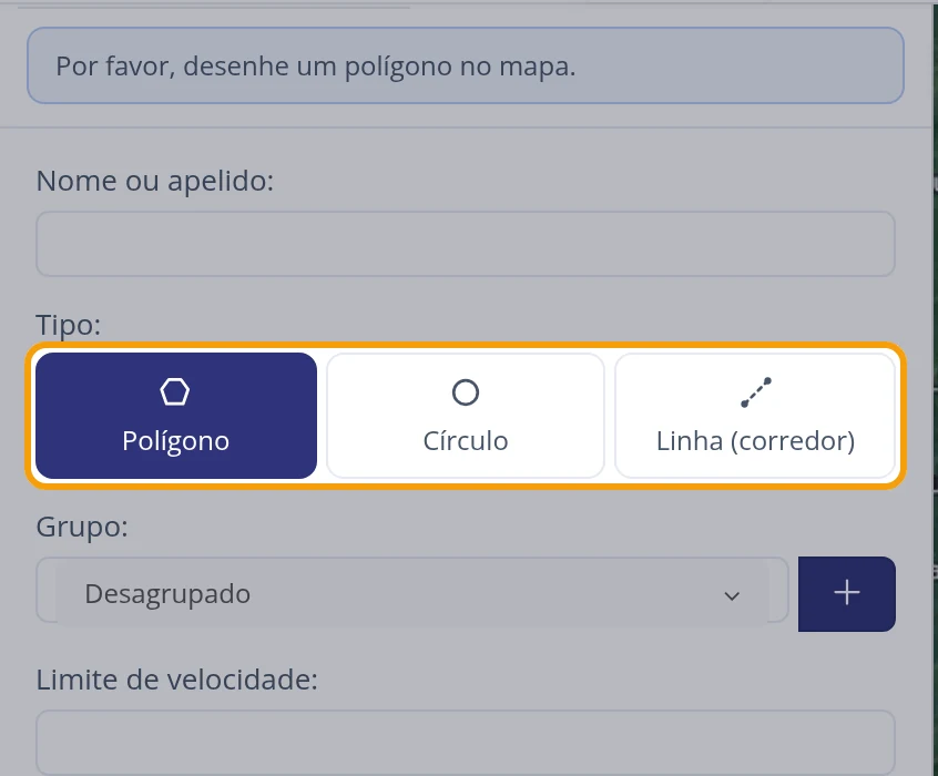 Aparece o formulário