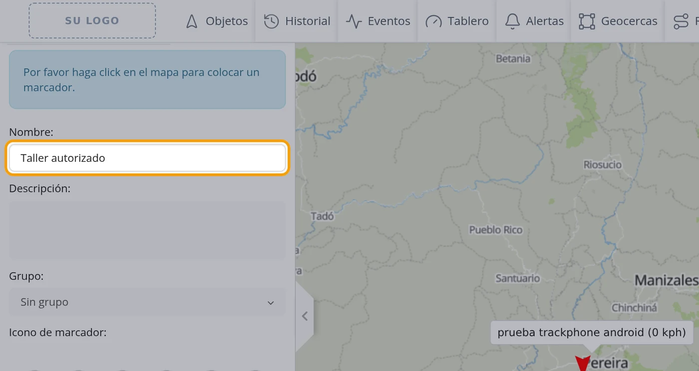 Escriba el nombre del sitio