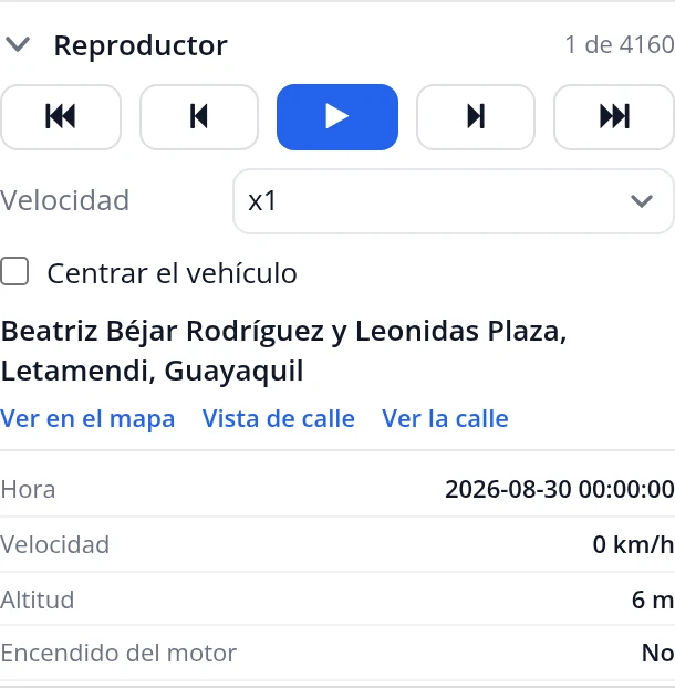 Reproduzca el recorrido