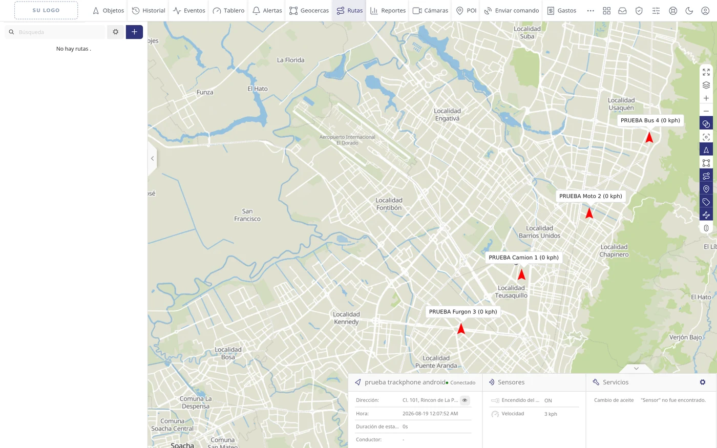 Lleve el mapa a la zona por donde pasa el camino