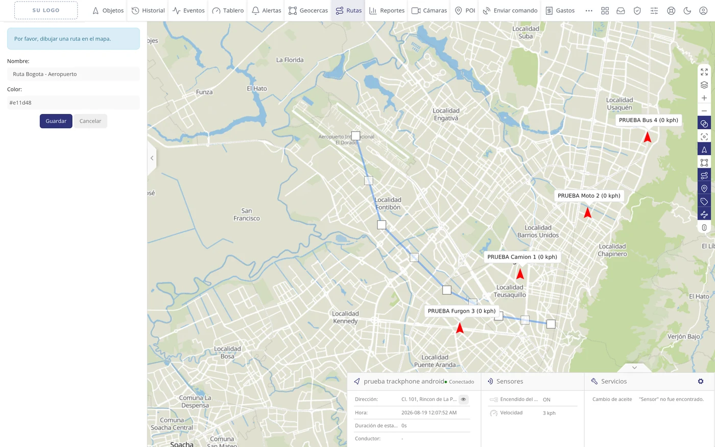 Termine el camino con UNA sola pulsación en el último punto