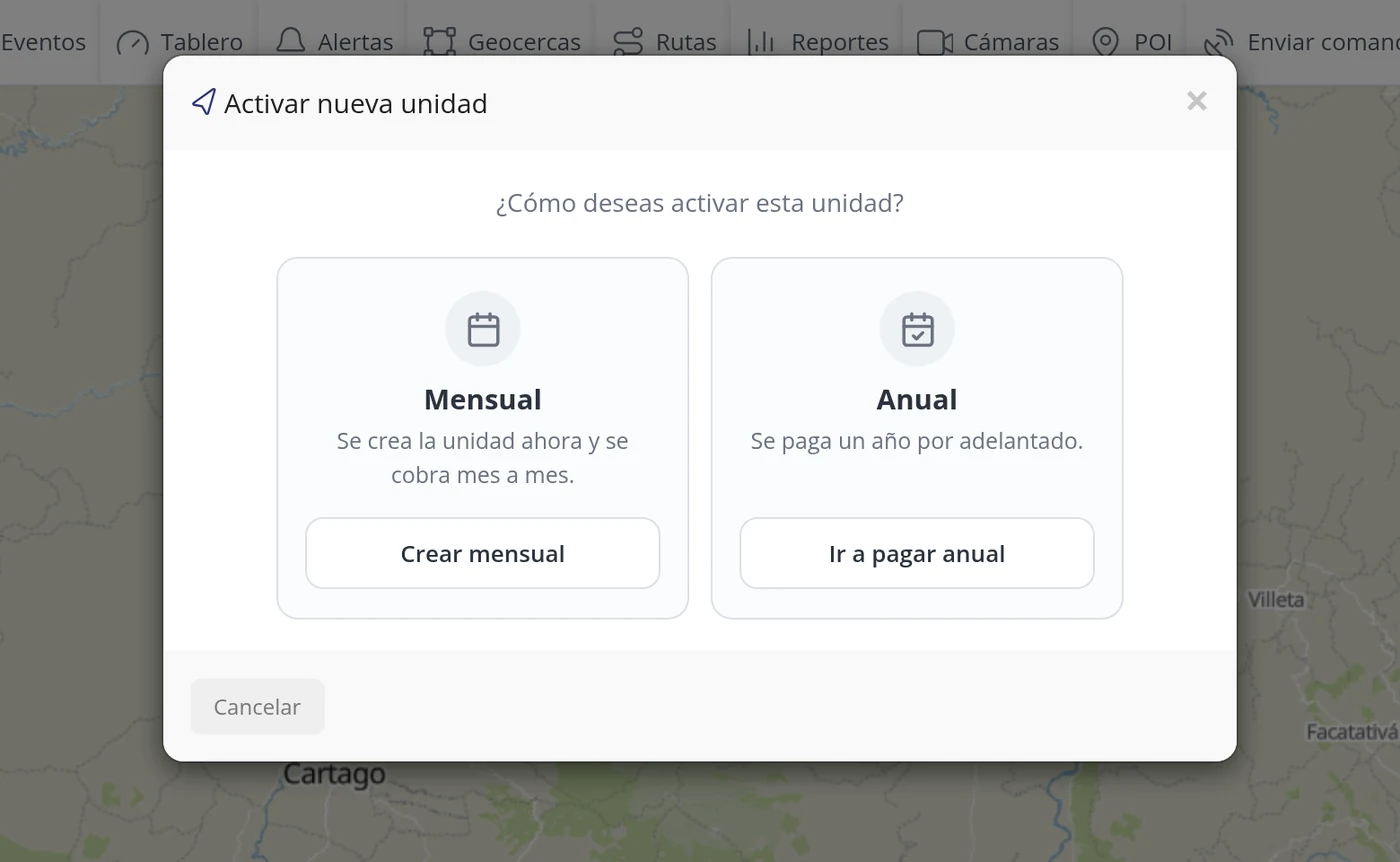 Elija cómo va a activar la unidad