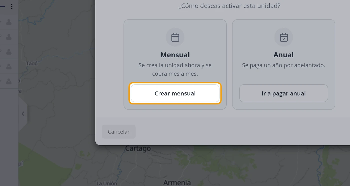 Pulse Crear mensual