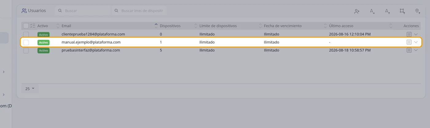 Ver que ya está en la lista